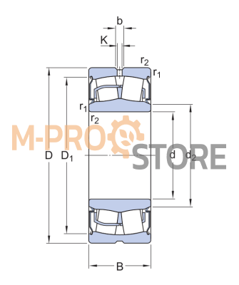 Подшипник BS2-2208-2CS/VT143 SKF / CB054 смотреть фото | Магазин M-ProStore