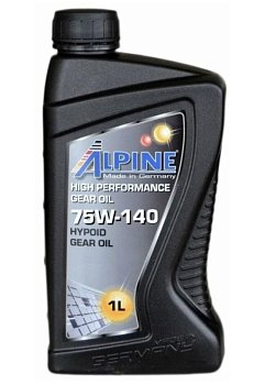 Масло 75W-140 LS API GL-5 Alpine Syngear SAE 1л Large